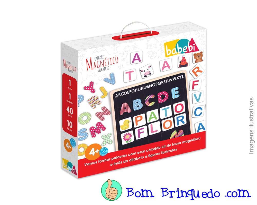 Lousa Quadro Magnético Alfabeto - Brinquedo Educativo